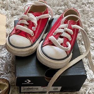 Red converse size 3 toddler